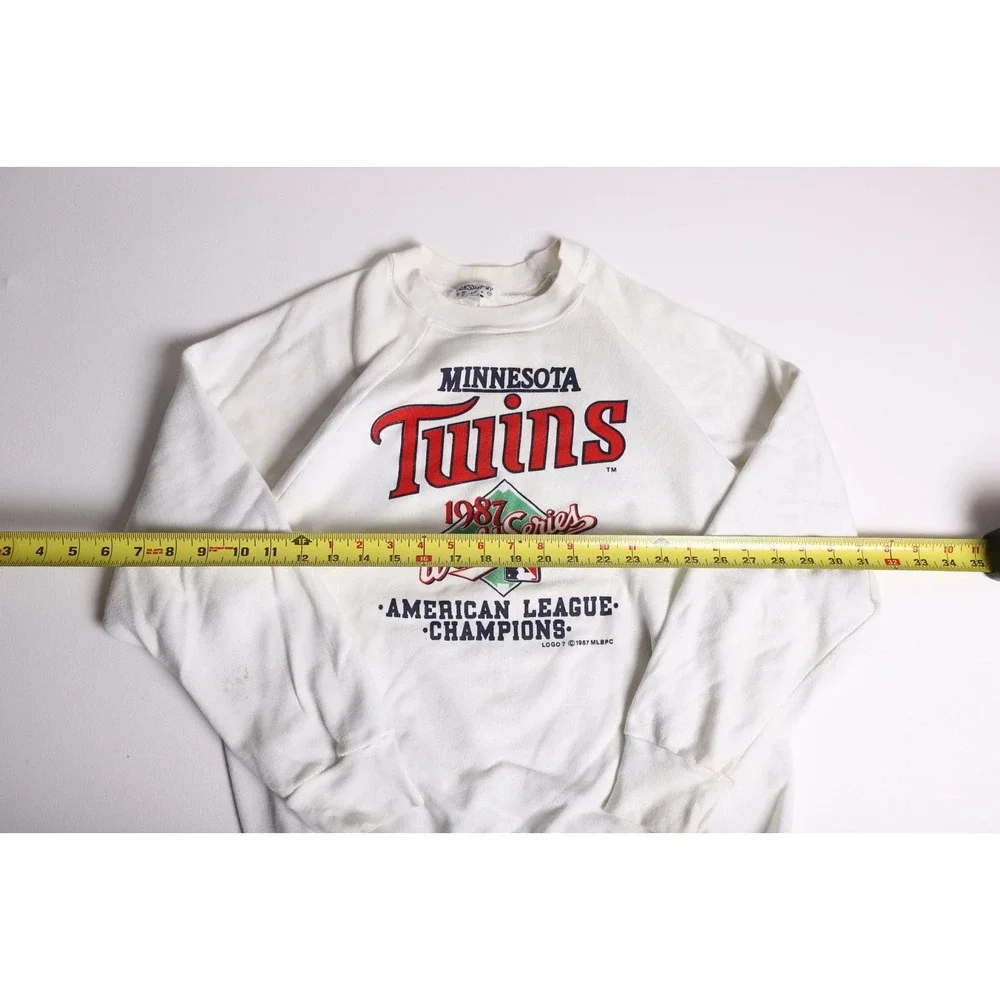 Vintage 1987 Minnesota Twins World Series Champions Sweatshirt White Large